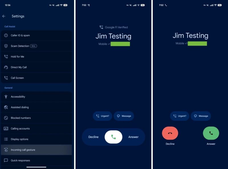 google dialer visual overhaul